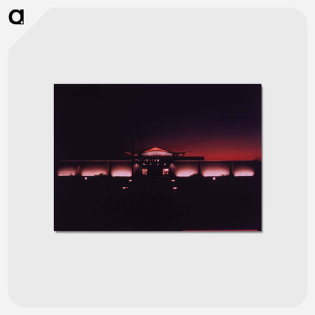 アートポストカード-National Library of Medicine, Nocturne
 - 国立医学図書館 Postcard.