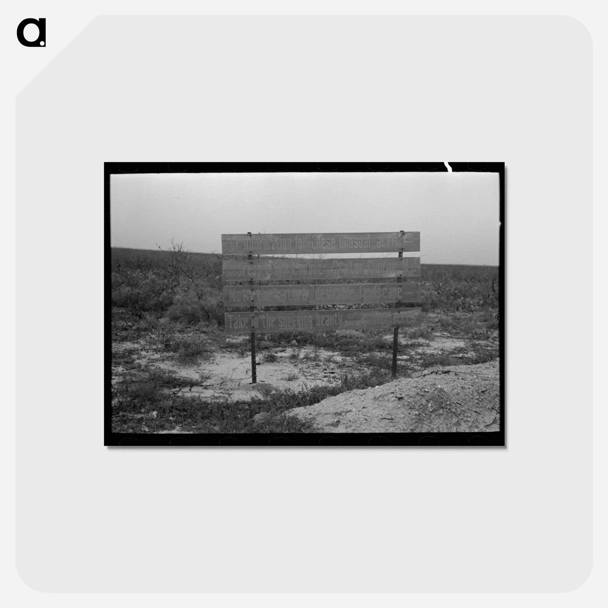 アートポストカード-Land for Farm Purposes
 - ラッセル リー Postcard.