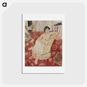 アートポストカード-Red Rug - アンリ マティス Postcard.