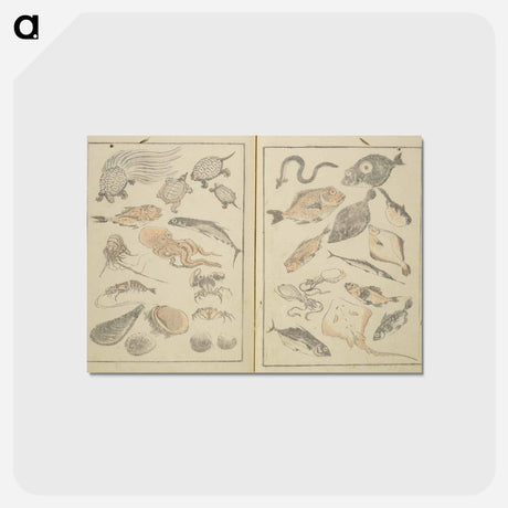 アートポストカード-Hokusai's manga shōen zen - 葛飾 北斎 Postcard.