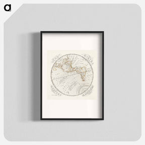 アートポスター-Earth's Western Planisphere
 - ボストン公共図書館 Poster.