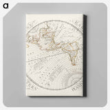 アートパネル-Earth's Western Planisphere
 - ボストン公共図書館 Canvas.