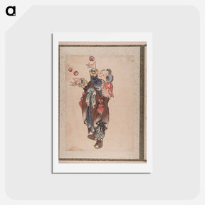 アートポストカード-Katsushika Hokusai's Edo period - 葛飾 北斎 Postcard.