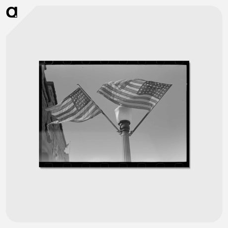 アートポストカード-The Flags are Out on the Fourth of July, Vale, Oregon
 - ラッセル リー Postcard.