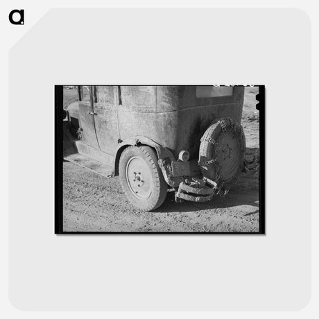 アートポストカード-Mud-Covered Car
 - ラッセル リー Postcard.
