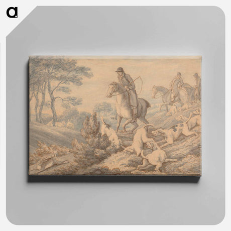 アートパネル-Hounds and Huntsmen Starting a Hare
 - イェール大学アートギャラリー Canvas.