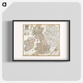 アートポスター-Map of England, Scotland and Ireland
 - ボストン公共図書館 Poster.