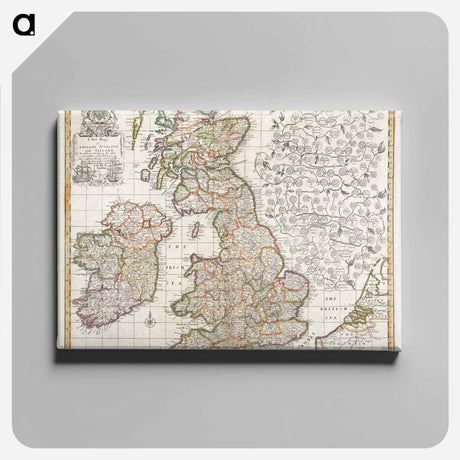 アートパネル-Map of England, Scotland and Ireland
 - ボストン公共図書館 Canvas.