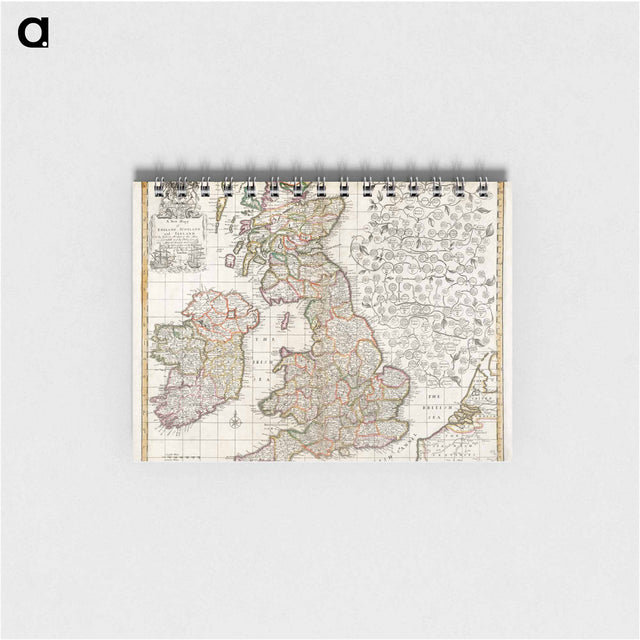 アートメモ帳-Map of England, Scotland and Ireland
 - ボストン公共図書館 Memo.