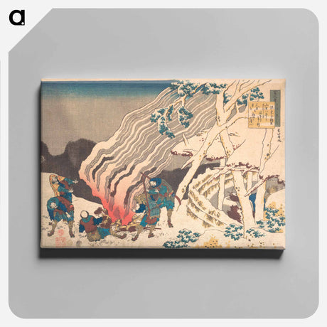 アートパネル-Hokusai's Poem - 葛飾 北斎 Canvas.