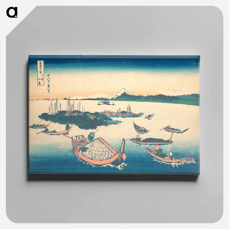 アートパネル-Hokusai's Tsukudajima in Musashi Province (Buyō Tsukudajima) - 葛飾 北斎 Canvas.