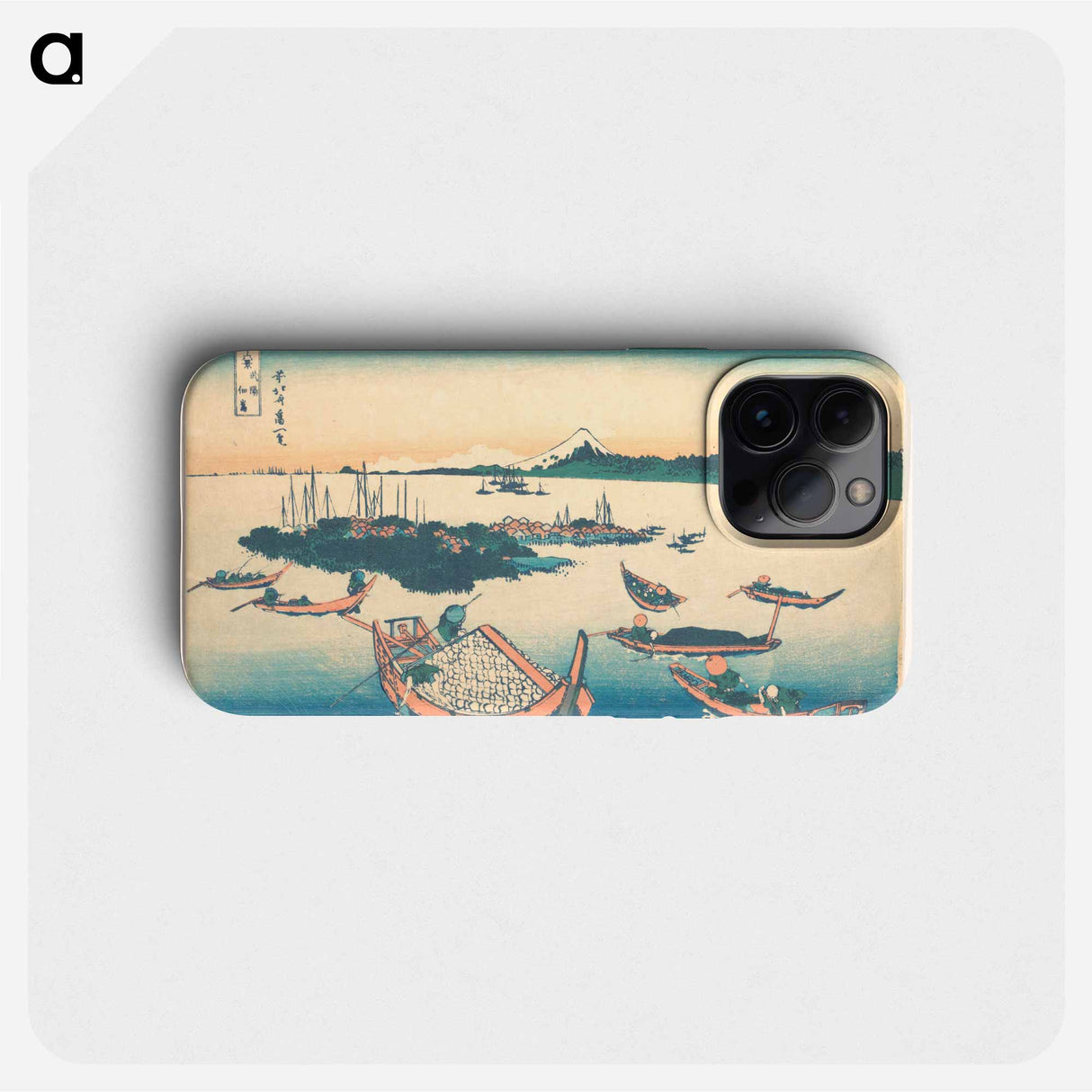 Hokusai's Tsukudajima in Musashi Province (Buyō Tsukudajima) - 葛飾 北斎 Phone Case.