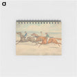 アートメモ帳-Three Racehorses with Jockeys Up Galloping in a Group to Left
 - イェール大学アートギャラリー Memo.
