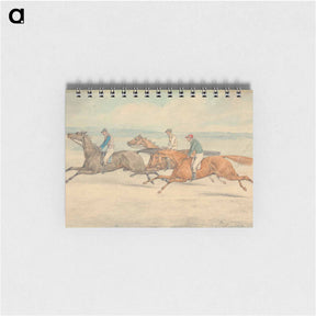 アートメモ帳-Three Racehorses with Jockeys Up Galloping in a Group to Left
 - イェール大学アートギャラリー Memo.