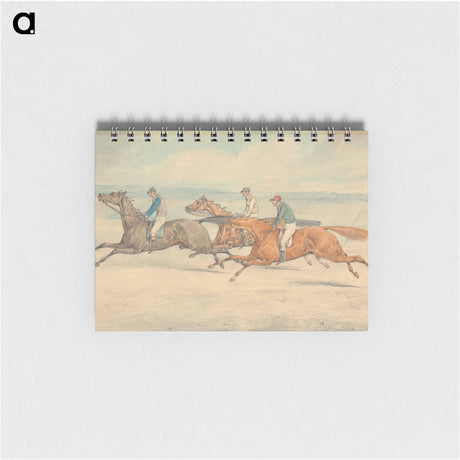 アートメモ帳-Three Racehorses with Jockeys Up Galloping in a Group to Left
 - イェール大学アートギャラリー Memo.