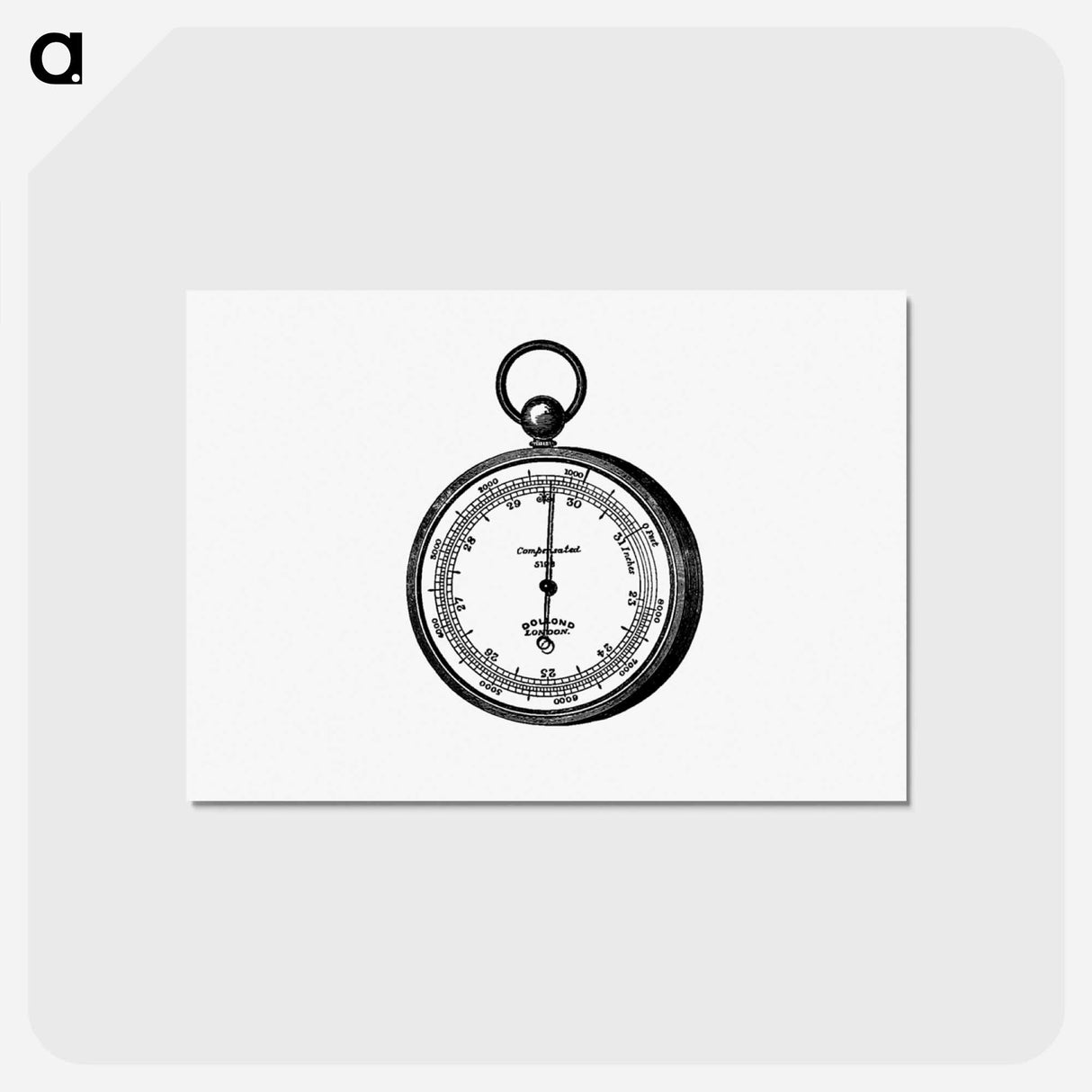 アートポストカード-Aneroid Barometer
 - 大英図書館 Postcard.