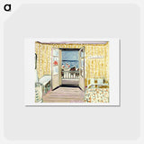 アートポストカード-Interior, July 14th, Etretat - アンリ マティス Postcard.