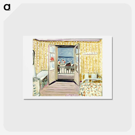 アートポストカード-Interior, July 14th, Etretat - アンリ マティス Postcard.