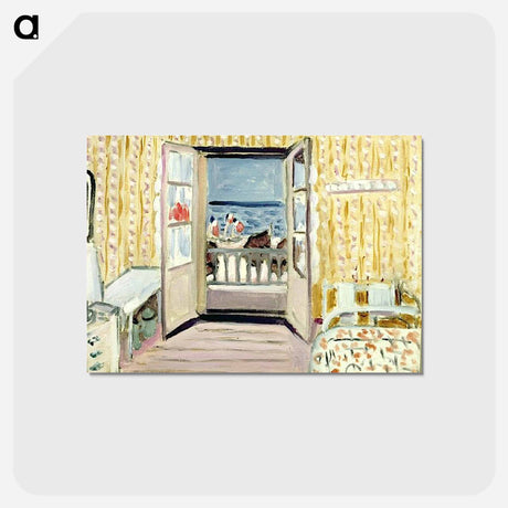 アートポストカード-Interior, July 14th, Etretat - アンリ マティス Postcard.