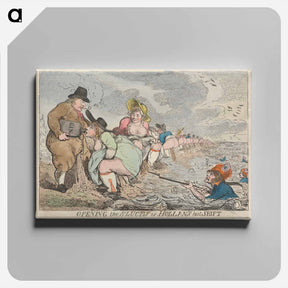 アートパネル-Opening the Sluices, Or, - Hollands Last Shift
 - イェール大学アートギャラリー Canvas.