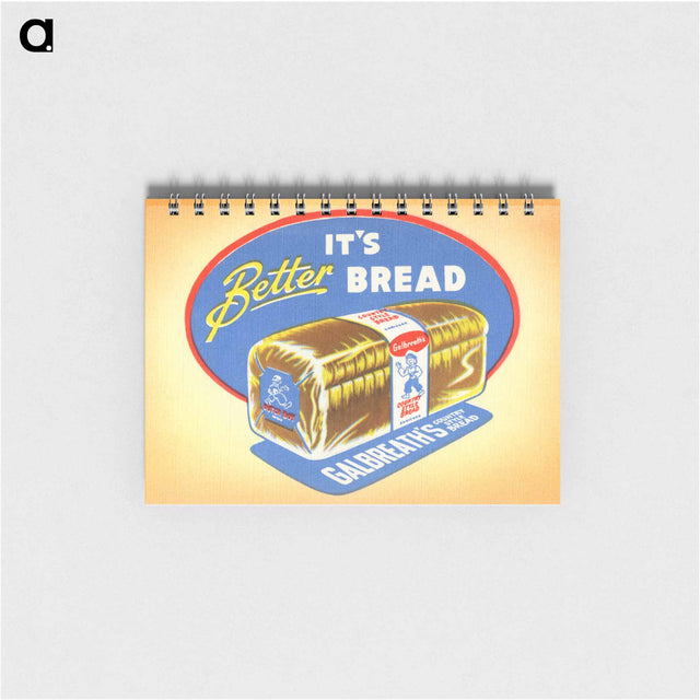 アートメモ帳-Galbreath's Country Style Bread
 - ボストン公共図書館 Memo.