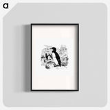 アートポスター-Victorian Style Penguins Engraving
 - 大英図書館 Poster.