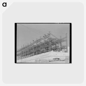 アートポストカード-Powerhouse. Bonneville Dam, Oregon
 - ラッセル リー Postcard.