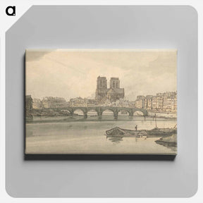 アートパネル-A View of the Pont de la Tournelle and Notre Dame Taken From the Arsenal
 - イェール大学アートギャラリー Canvas.