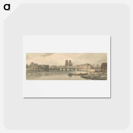 アートポストカード-A View of the Pont de la Tournelle and Notre Dame Taken From the Arsenal
 - イェール大学アートギャラリー Postcard.
