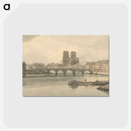 アートポストカード-A View of the Pont de la Tournelle and Notre Dame Taken From the Arsenal
 - イェール大学アートギャラリー Postcard.