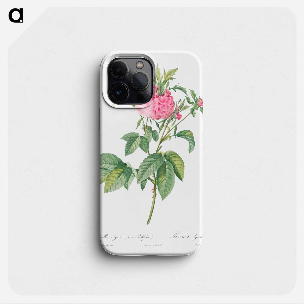 Agatha rose - Pierre Joseph Redouté Phone Case.