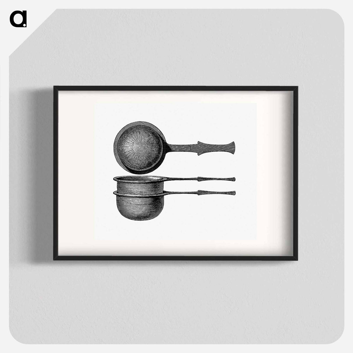 アートポスター-Scoop with Bronze Sieve
 - 大英図書館 Poster.