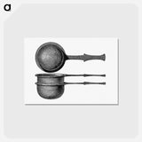 アートポストカード-Scoop with Bronze Sieve
 - 大英図書館 Postcard.