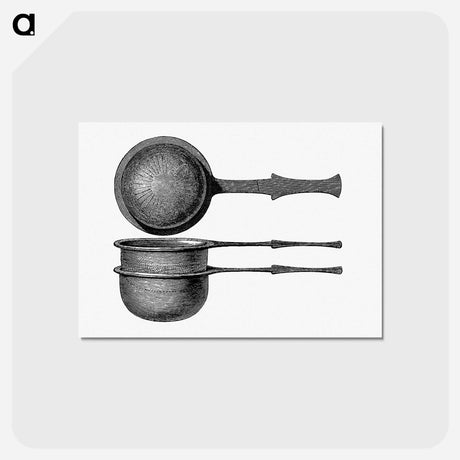 アートポストカード-Scoop with Bronze Sieve
 - 大英図書館 Postcard.