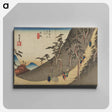 アートパネル-Mountainous Path with Travelers
 - 歌川 広重 Canvas.