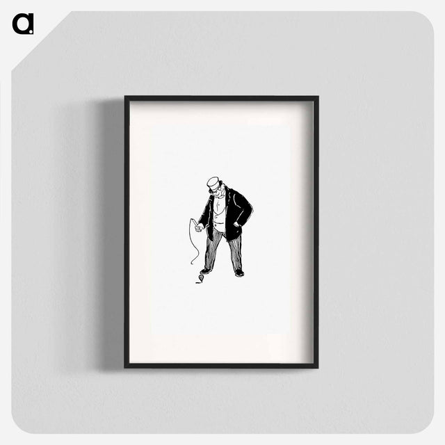 アートポスター-Man with a Toy
 - 大英図書館 Poster.