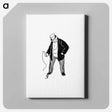 アートパネル-Man with a Toy
 - 大英図書館 Canvas.