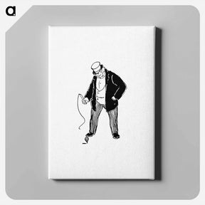 アートパネル-Man with a Toy
 - 大英図書館 Canvas.
