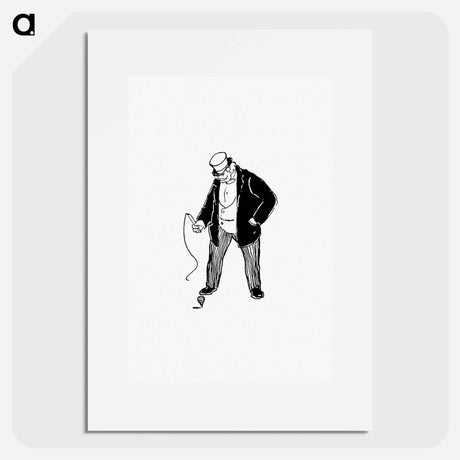 アートポスター-Man with a Toy
 - 大英図書館 Poster.