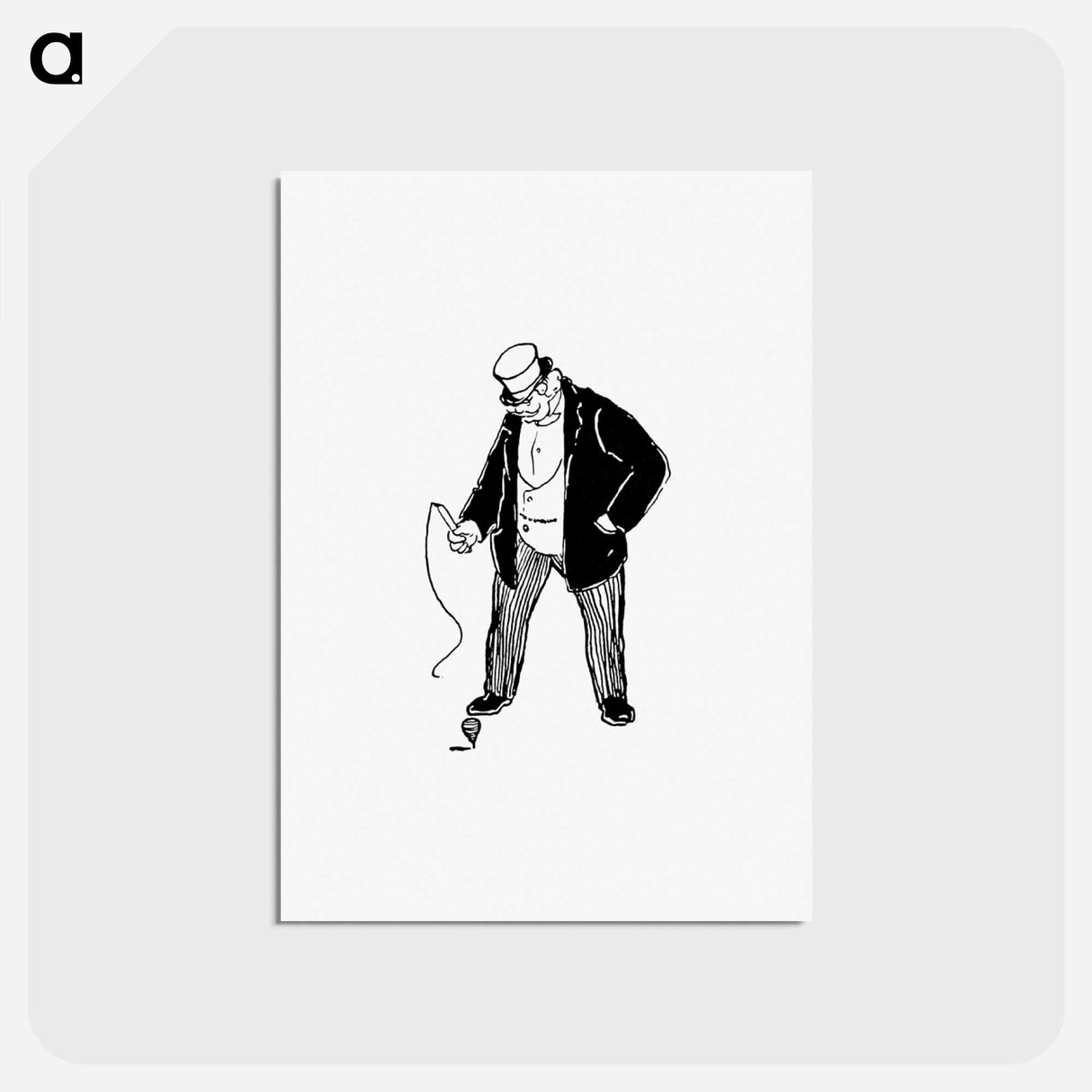 アートポストカード-Man with a Toy
 - 大英図書館 Postcard.