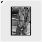 アートポストカード-Oil Field Worker, Kilgore, Texas
 - ラッセル リー Postcard.