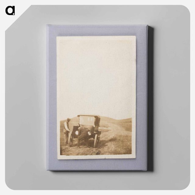 アートパネル-Two Men Cranking an Automobile
 - セントルイス美術館 Canvas.