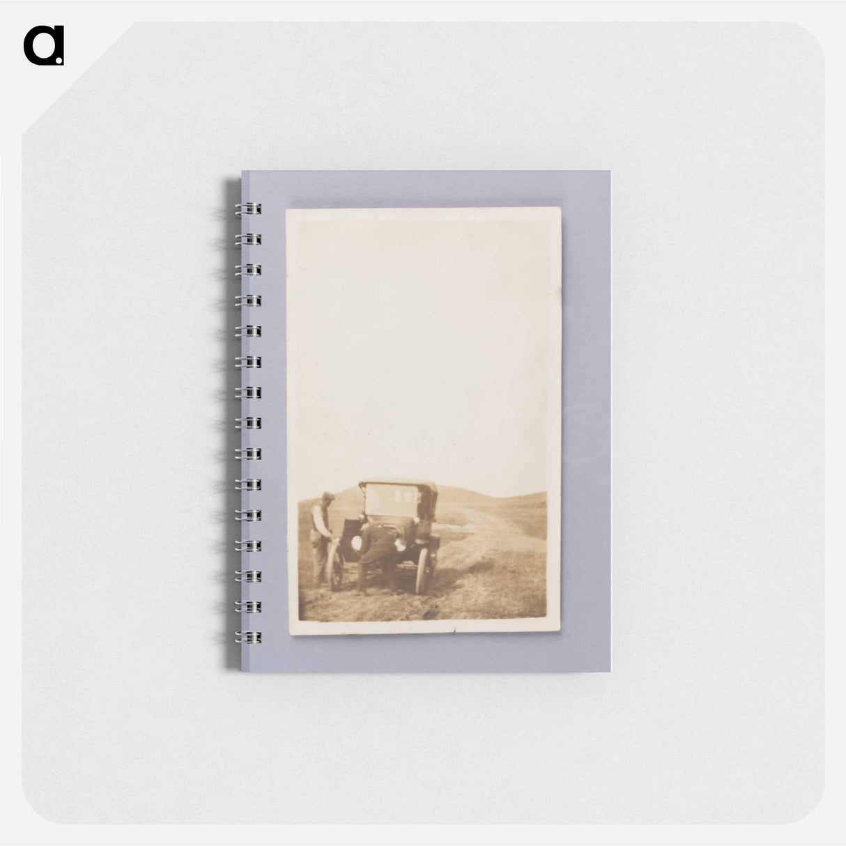 アートメモ帳-Two Men Cranking an Automobile
 - セントルイス美術館 Memo.
