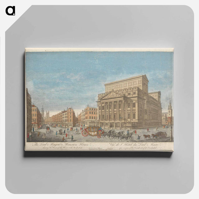 アートパネル-The Lord Mayor's Mansion House, shewing the Front of the House & the West Side
 - イェール大学アートギャラリー Canvas.