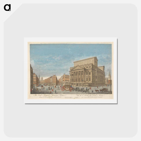 アートポストカード-The Lord Mayor's Mansion House, shewing the Front of the House & the West Side
 - イェール大学アートギャラリー Postcard.