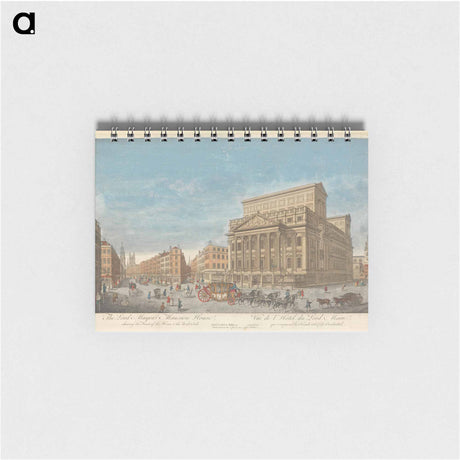 アートメモ帳-The Lord Mayor's Mansion House, shewing the Front of the House & the West Side
 - イェール大学アートギャラリー Memo.