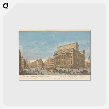 アートポストカード-The Lord Mayor's Mansion House, shewing the Front of the House & the West Side
 - イェール大学アートギャラリー Postcard.