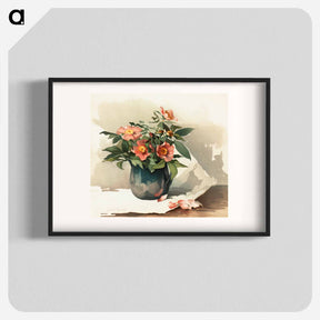 アートポスター-Two Florals
 - ボストン公共図書館 Poster.