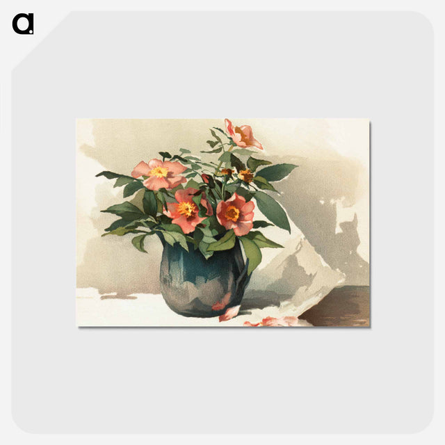 アートポストカード-Two Florals
 - ボストン公共図書館 Postcard.