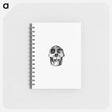 アートメモ帳-Skull from Voyages and Adventures in Equatorial Africa
 - 大英図書館 Memo.